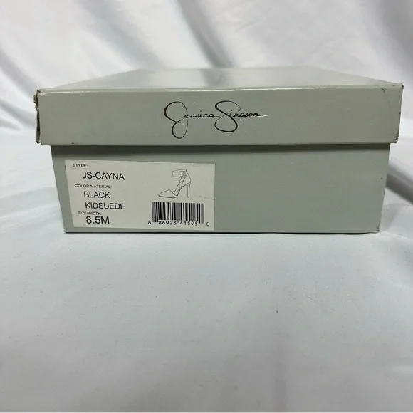 JESSICA Simpson Suede Heels I Black I Size 8.5M - Picture 6 of 6